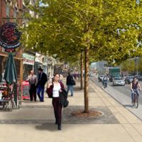 drawing for planned College St. Revitalization 2005