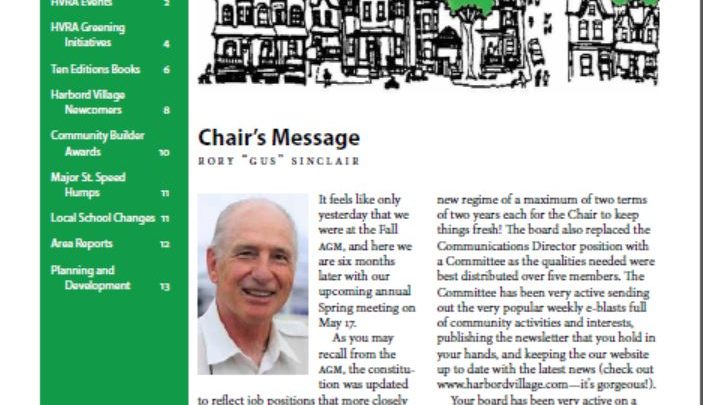 image, first page Spring 2017 HVRA Newsletter