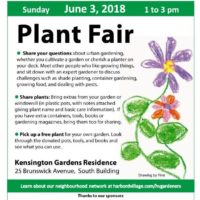 Harbord Village Plant Fair 2018 poster