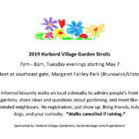 2019 Harbord Village Garden Strolls -- flyer