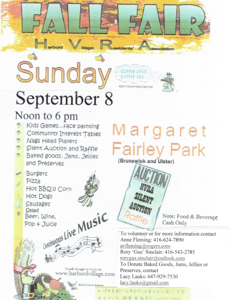 2019 poster for HVRA Fall Fair